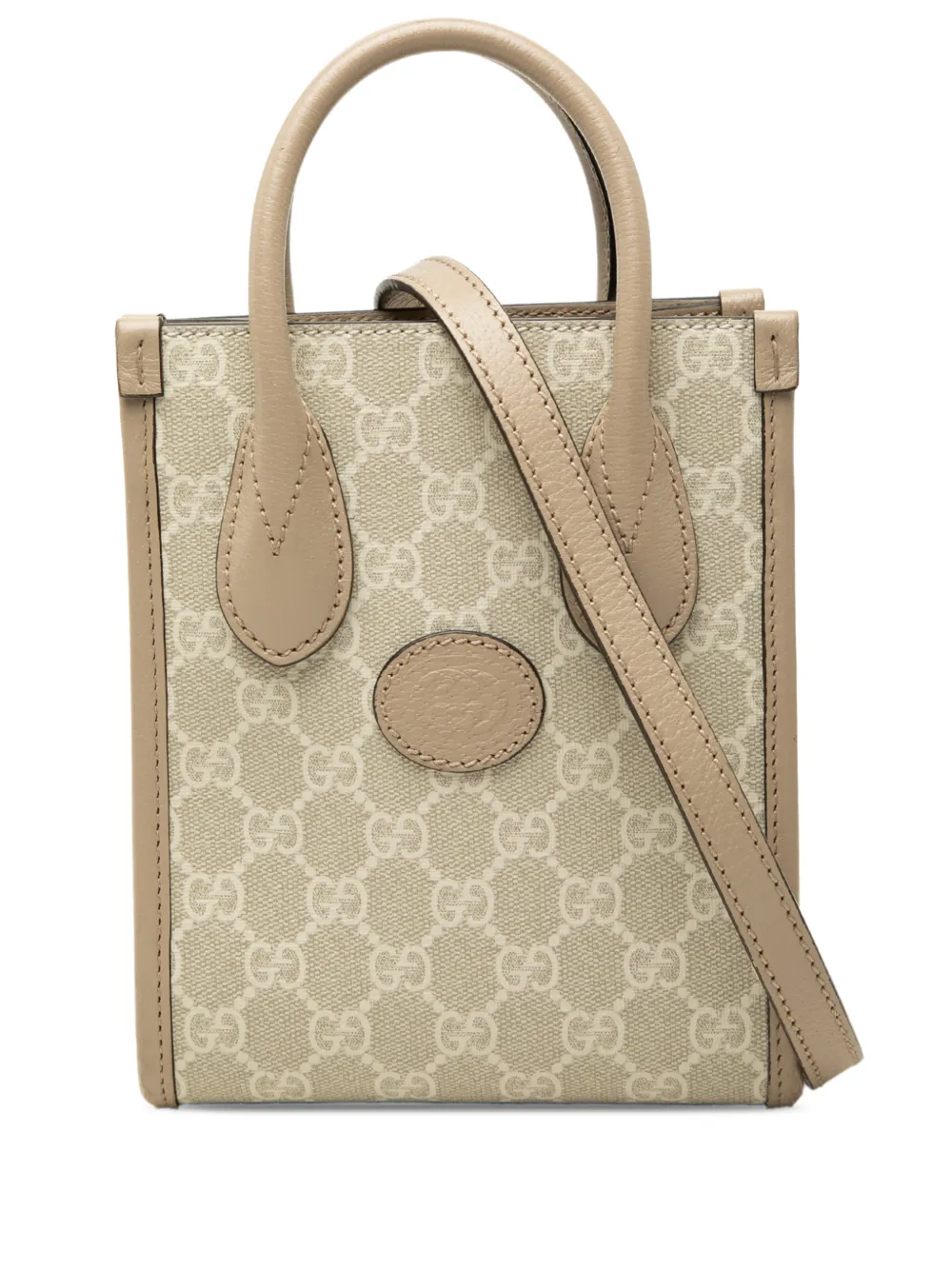 Gucci Pre-Owned Borsa a tracolla GG mini in tessuto GG Supreme 2016-2026 - Toni neutri