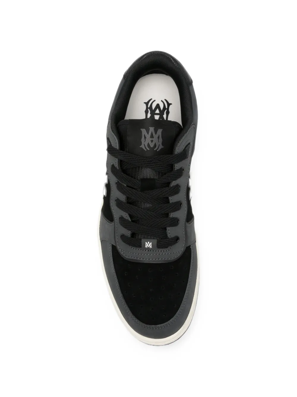 AMIRI Newport logo-plaque panelled sneakers Grijs