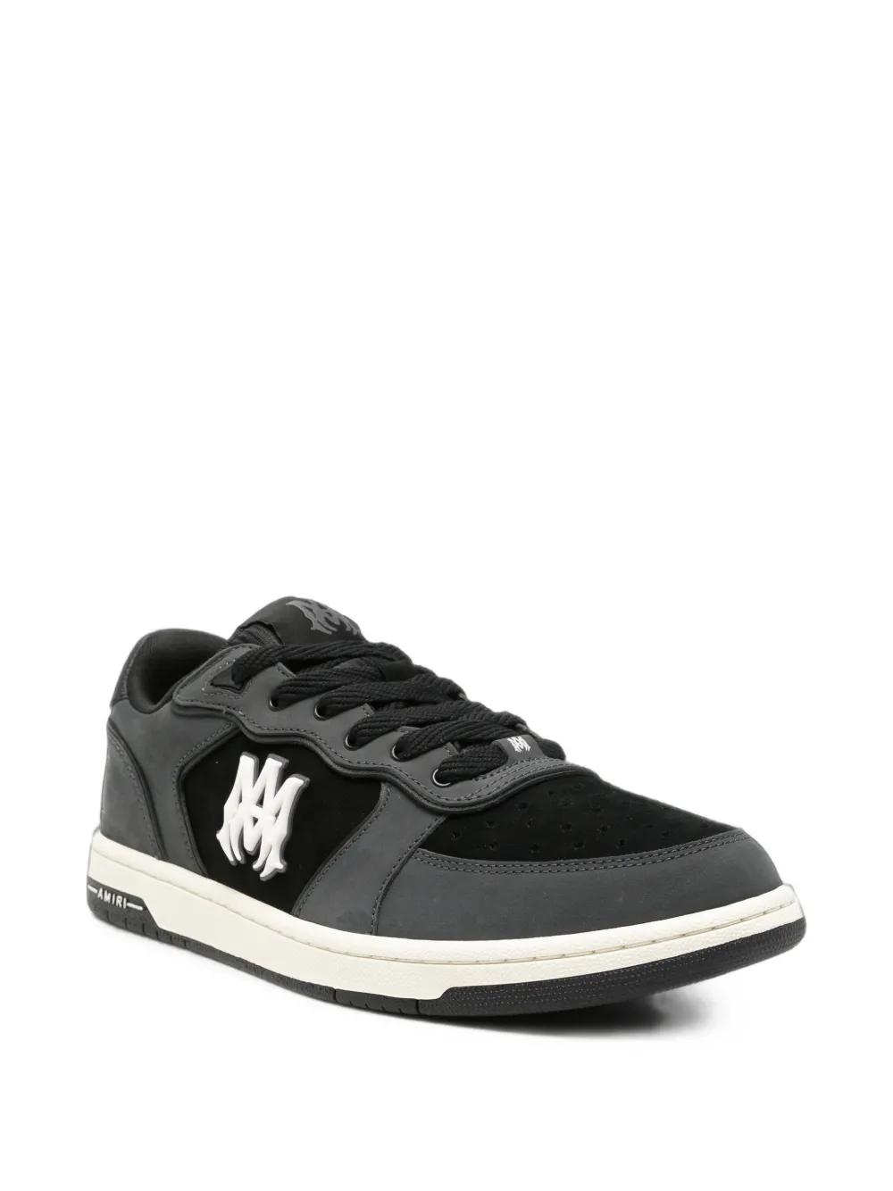 AMIRI Newport logo-plaque panelled sneakers Grijs
