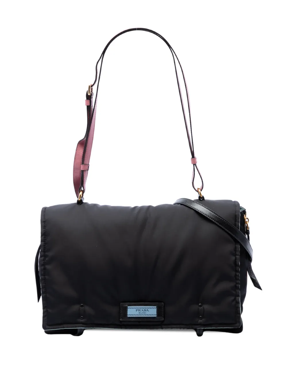 Prada Pre-Owned 2017 Tessuto Etiquette satchel - Nero