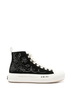 AMIRI MA Court hi-top Sneakers | Black | FARFETCH