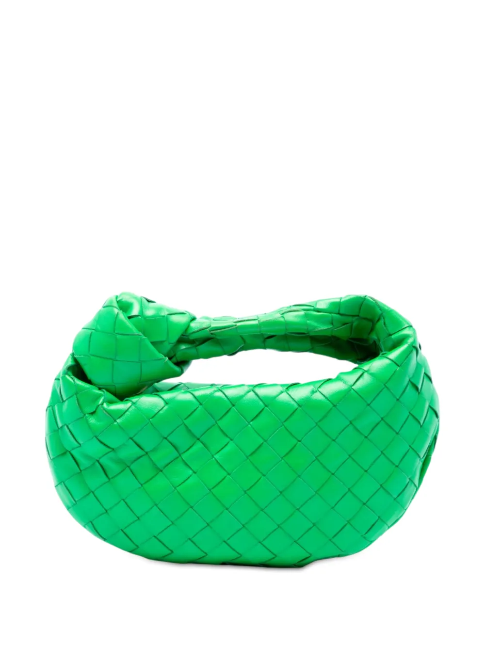 Bottega Veneta Pre-Owned Borsa passepartout Jodie mini in nappa con design Intrecciato 2012-2026 - Verde