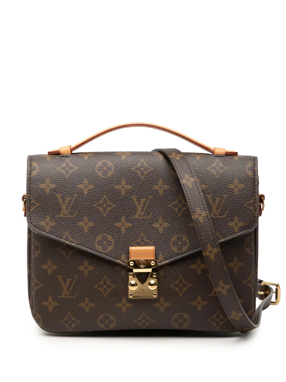 Louis Vuitton Pre-Owned 2021 Monogram Pochette Metis satchel - Brown