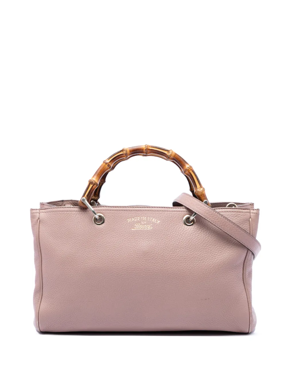 Gucci Pre-Owned 2016-2026 Medium Calfskin Bamboo Shopper satchel - Rosa