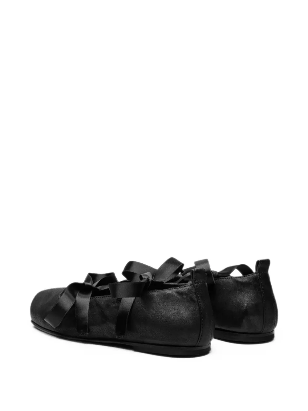 SINE & COSINE Hannes leather ballet flats Zwart