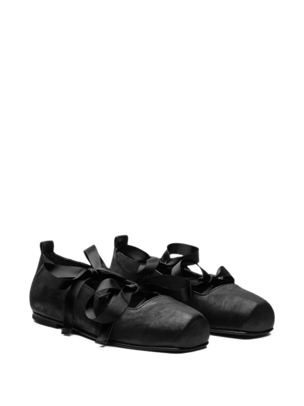SINE & COSINE Hannes leather ballet flats Zwart