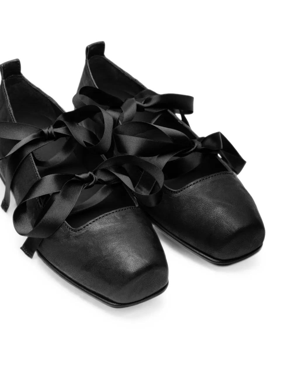 SINE & COSINE Hannes leather ballet flats Zwart