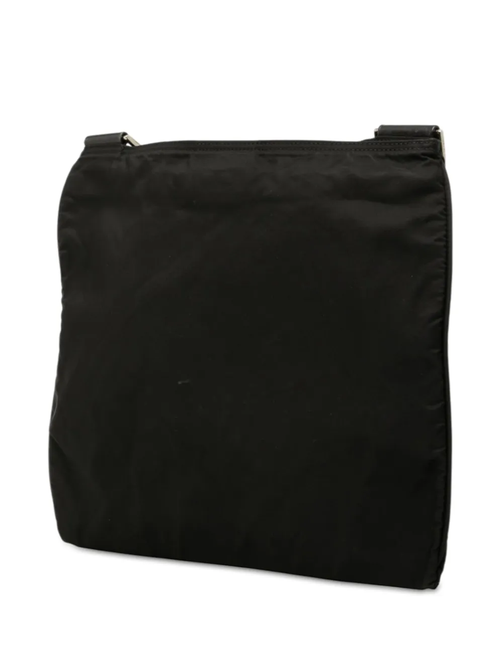 Prada Pre-Owned 2000-2013 Tessuto Zip Top crossbodytas Zwart