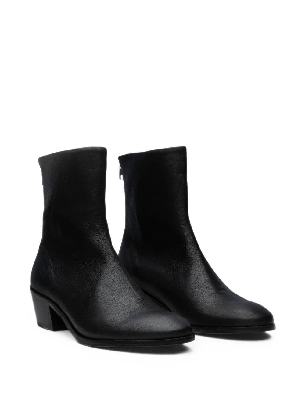 SINE & COSINE Paco leather ankle boots Zwart