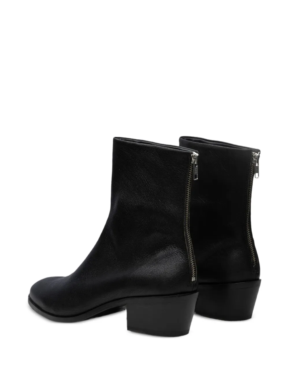 SINE & COSINE Paco leather ankle boots Zwart