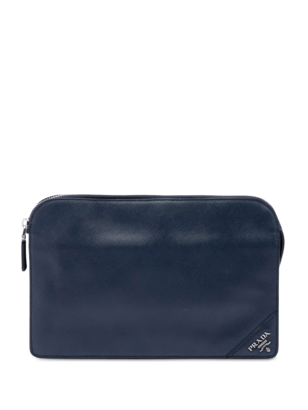Prada Pre-Owned 2010-2026 Saffiano clutch bag - Blu