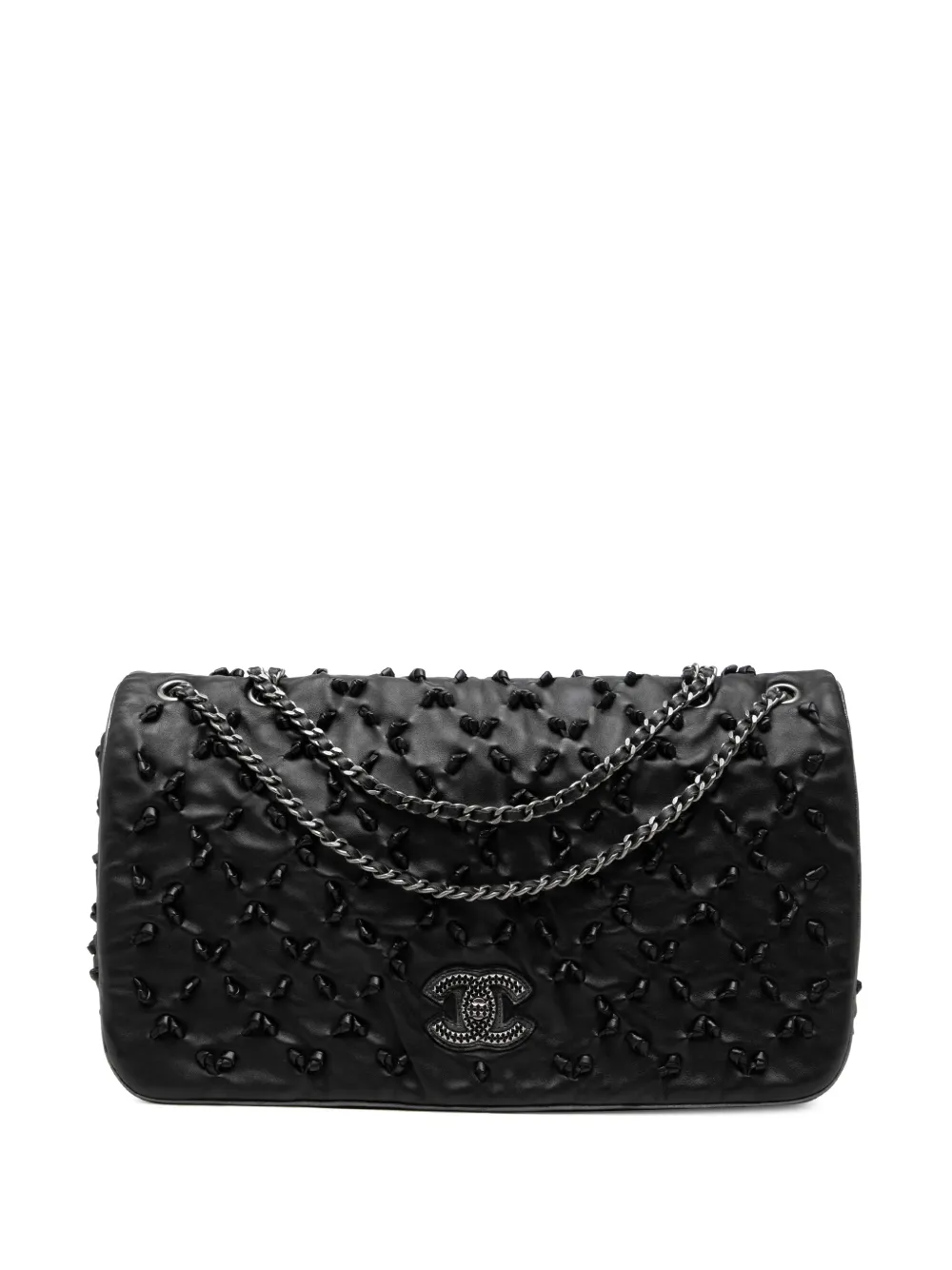 CHANEL Pre-Owned 2010-2011 CC Lambskin Chic Knot Flap shoulder bag - Nero
