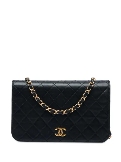 CHANEL Pre-Owned 1997-1999 gesteppte CC Full Single Flap Umhängetasche aus Lammleder