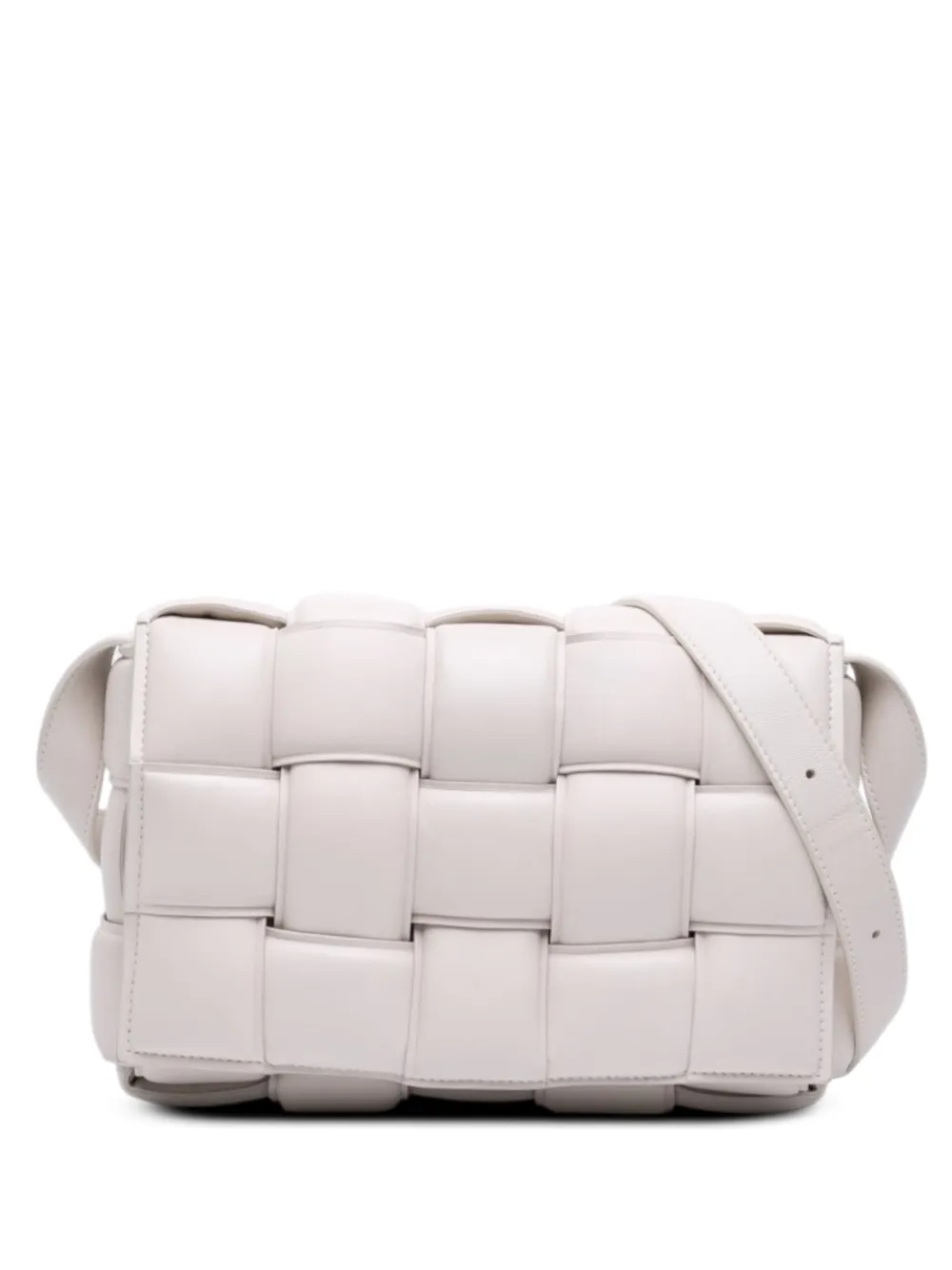 Bottega Veneta Pre-Owned 2012-2026 Nappa Intrecciato Padded Cassette crossbody bag - Bianco