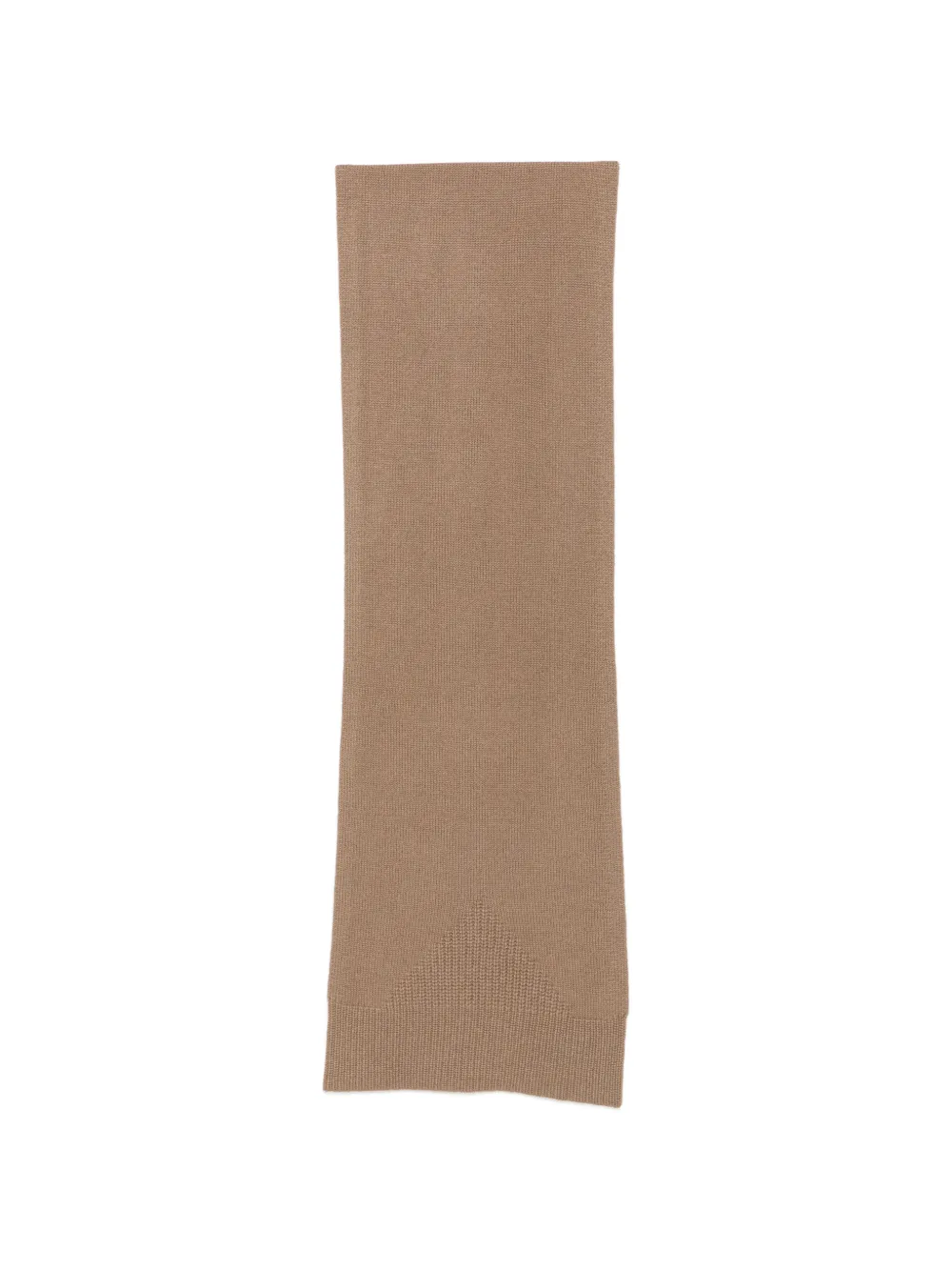 JOSEPH fine-knit ribbed-trim scarf - Marrone