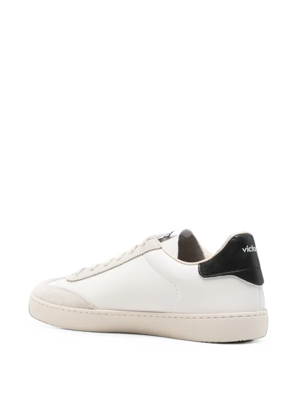 Victoria logo-patch panelled sneakers Wit