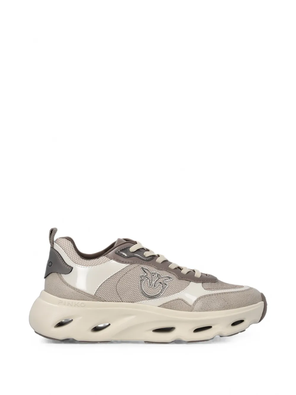 PINKO logo-plaque chunky sneakers - Toni neutri