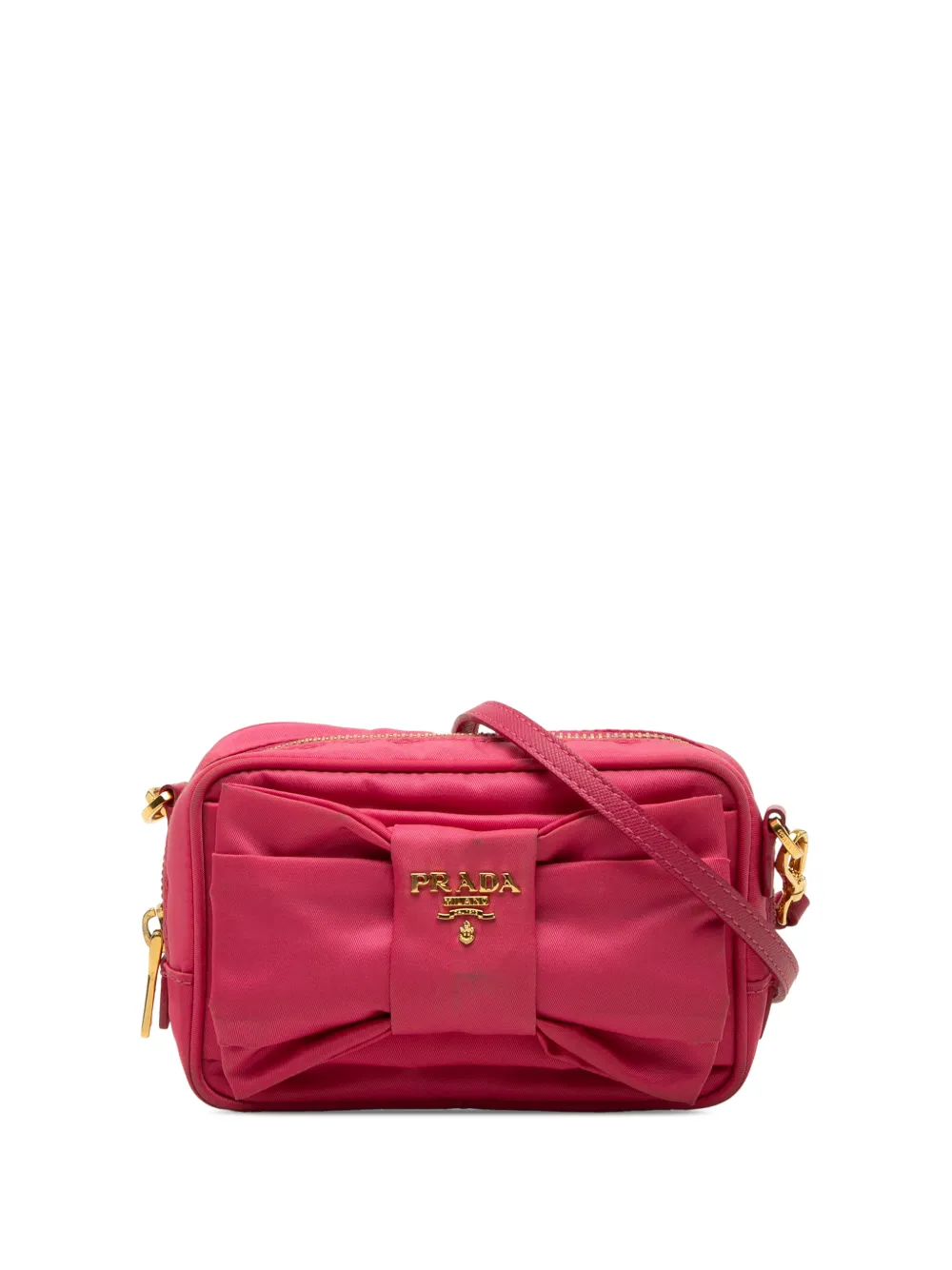 Prada Pre-Owned 2013-2026 Tessuto Fiocco Bow Camera Bag crossbody bag - Rosa