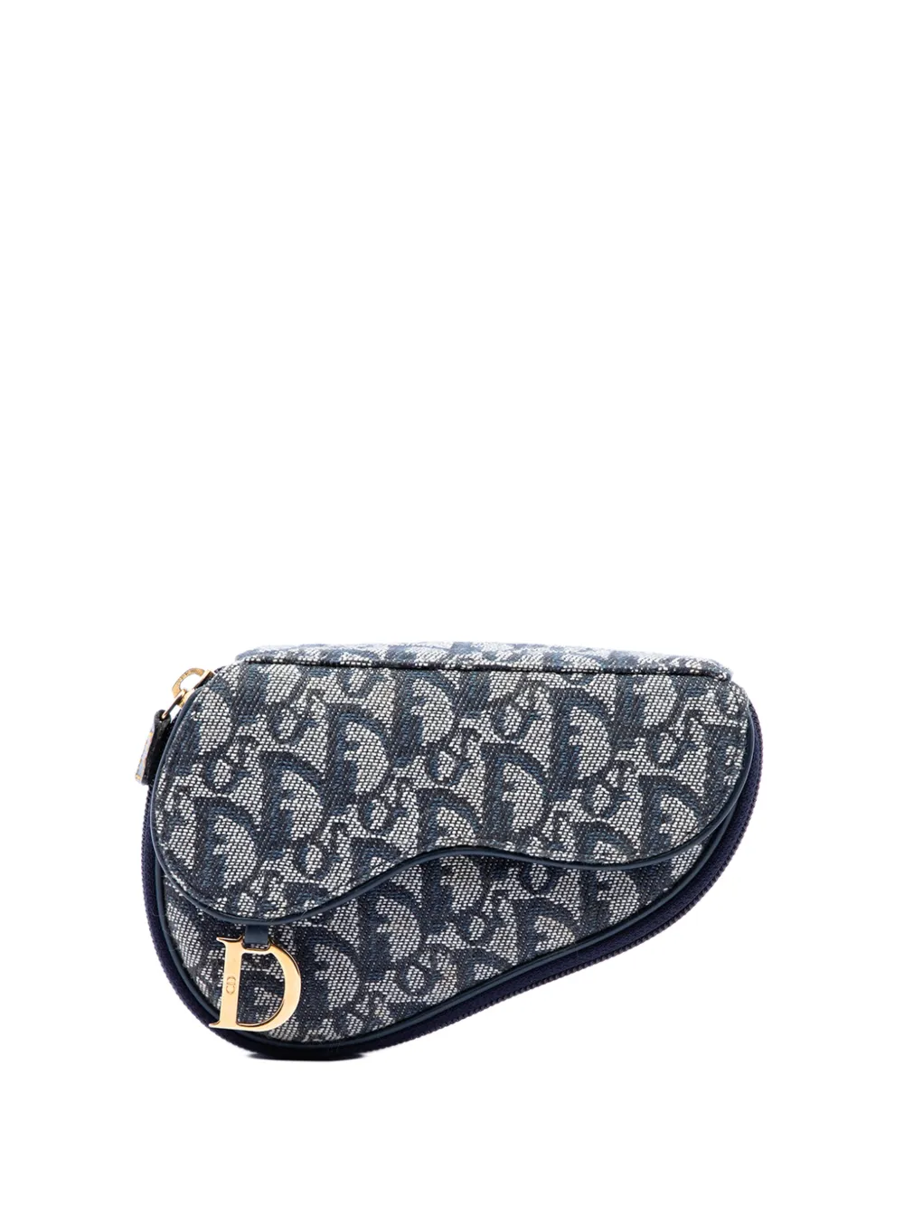 Christian Dior Pre-Owned 2000 Diorissimo Canvas Saddle pouch - Blau