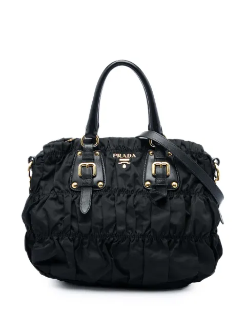 Prada Pre-Owned 2013-2026 Tessuto Gaufre satchel