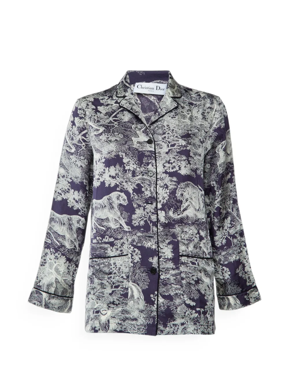 Christian Dior Pre-Owned Toile de Jouy Chez Moi pajama shirt - Blau