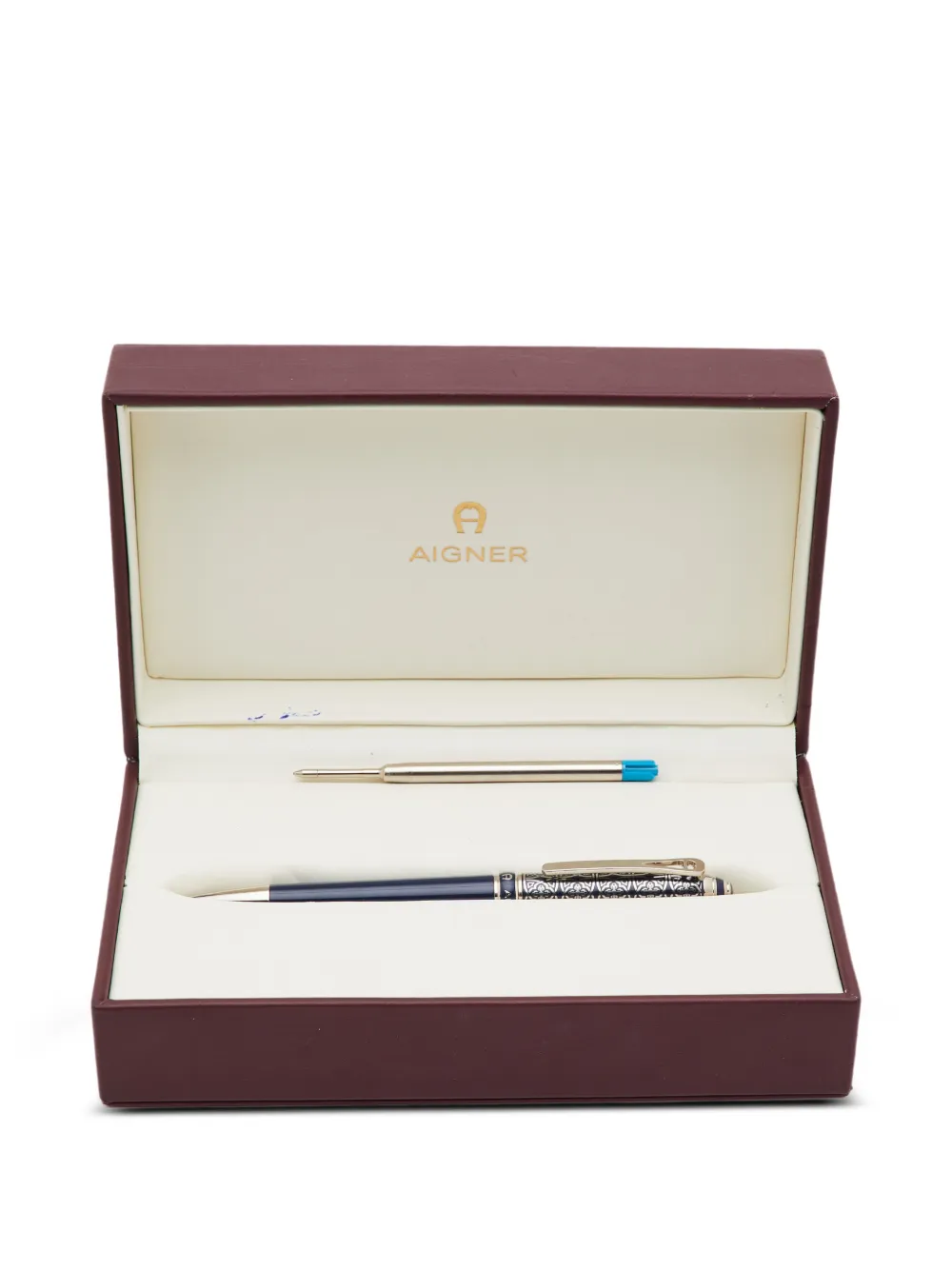 Aigner Vintage engraved-detail ballpoint pen - Blau