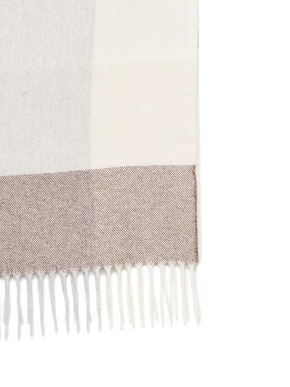 Lardini Geruite sjaal Beige