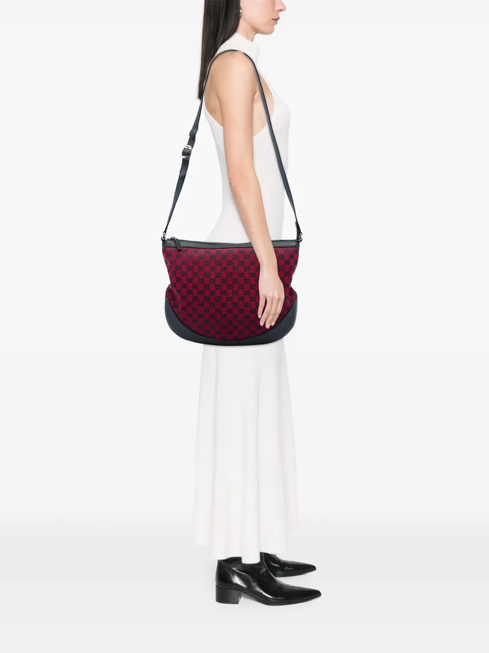 Gucci Pre-Owned 2016-2026 GG canvas crossbodytas Rood