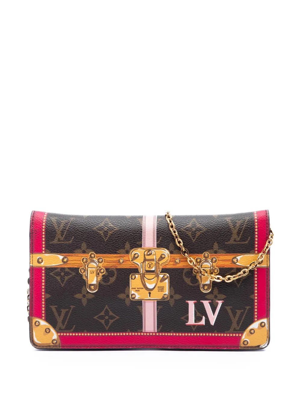 Louis Vuitton Pre-Owned 2018 Monogram Summer Trunks Pochette Weekend crossbody bag - Marrone