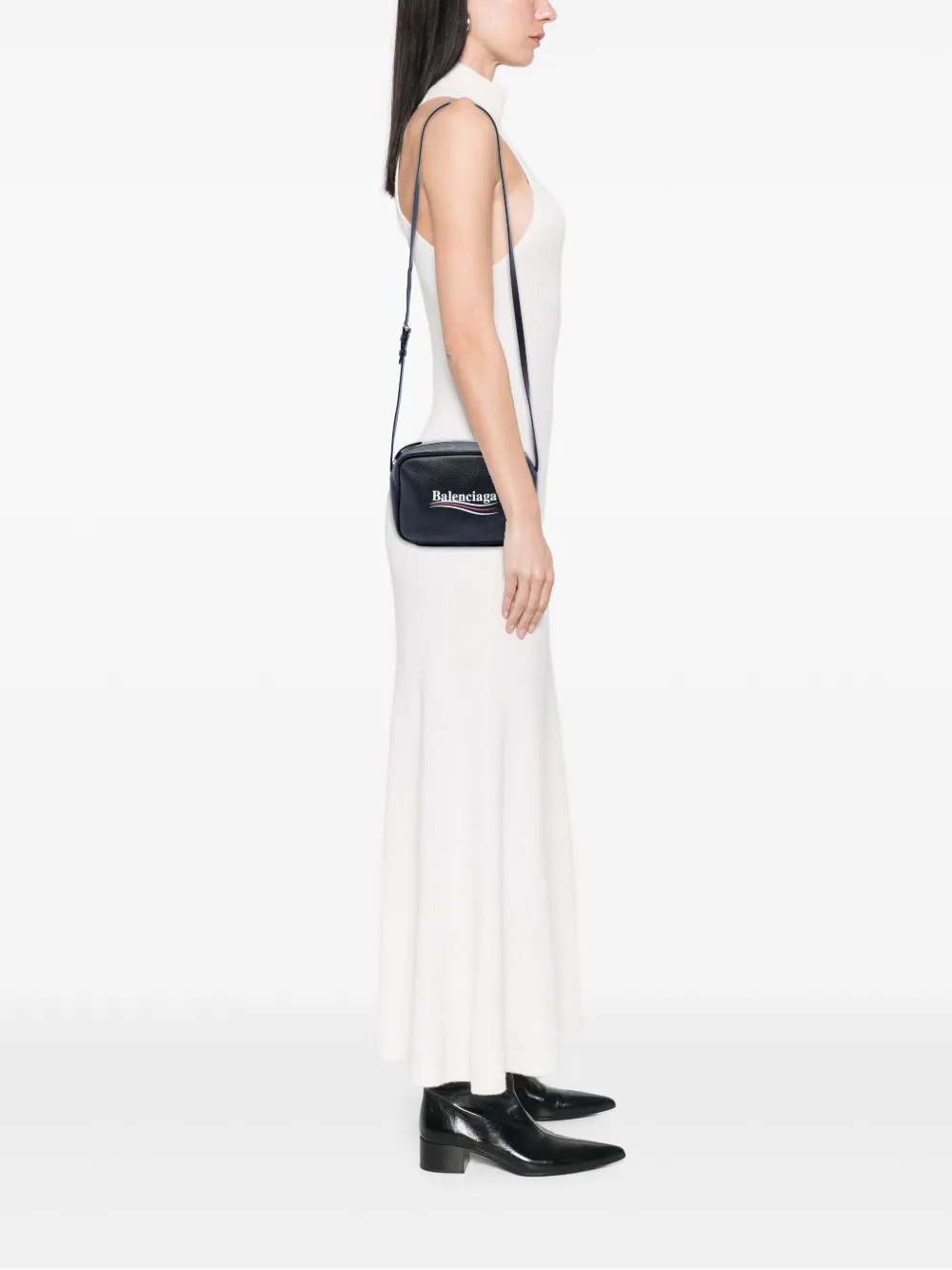 Balenciaga Pre-Owned 2018 Everyday XS leren crossbodytas met logo Zwart