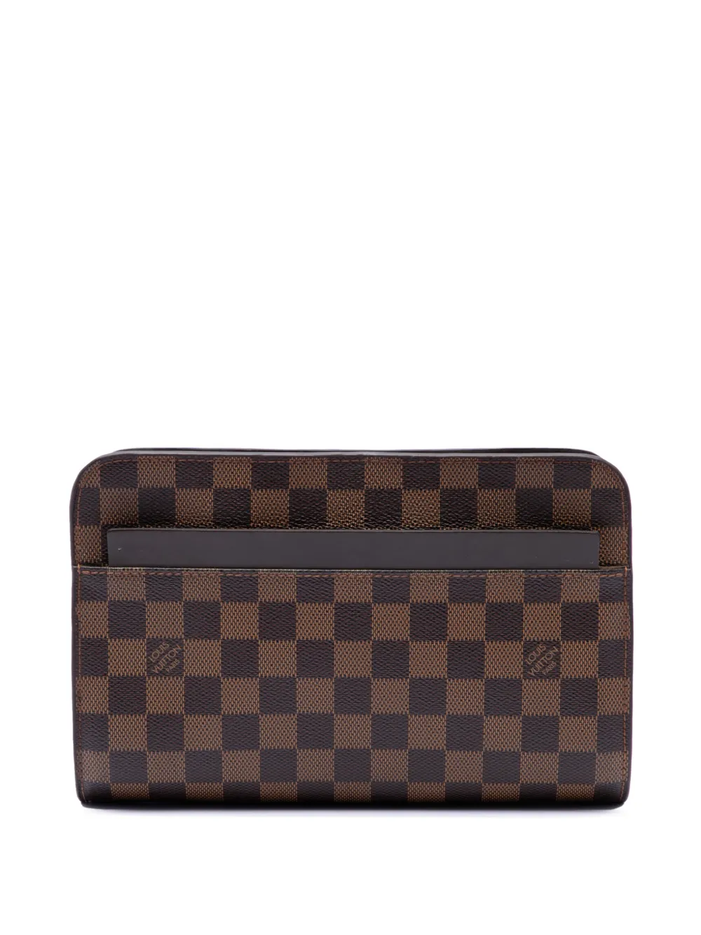 Louis Vuitton Pre-Owned 2014 Damier Ebene Saint Louis Pochette clutch bag - Marrone