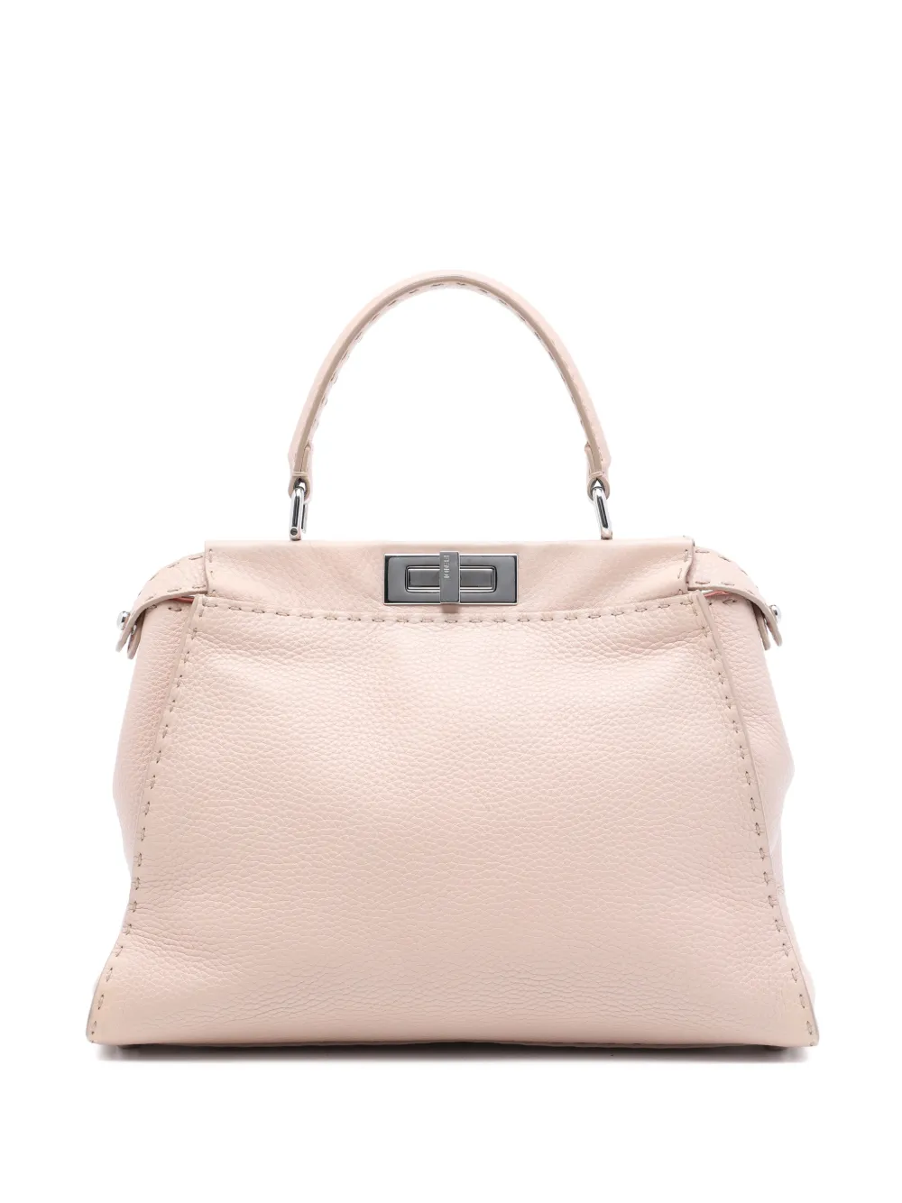 Fendi Pre-Owned 2010-2020 Medium Leather Selleria Peekaboo Iconic satchel - Rosa