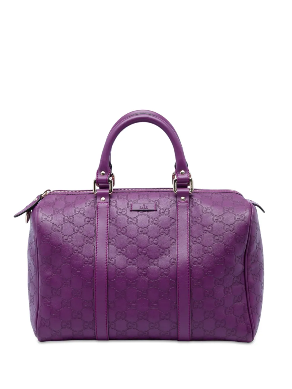 Gucci Pre-Owned 2016-2026 mittelgroße Guccissima Joy Boston Tasche - Violett