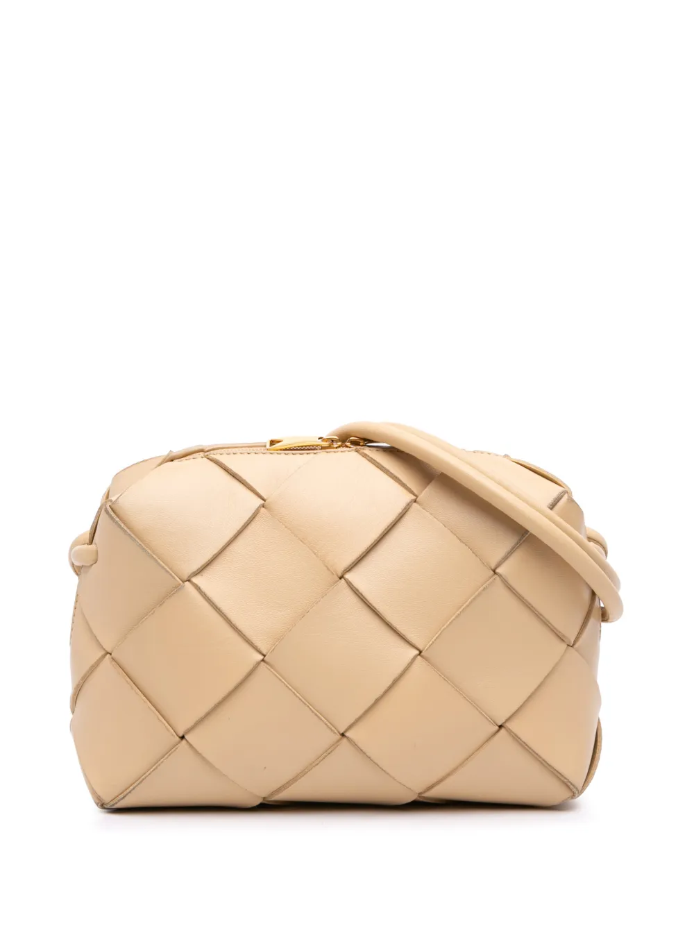 Bottega Veneta Pre-Owned 2012-2026 Small Lambskin Intreccio Cassette Camera Bag crossbody bag - Toni neutri