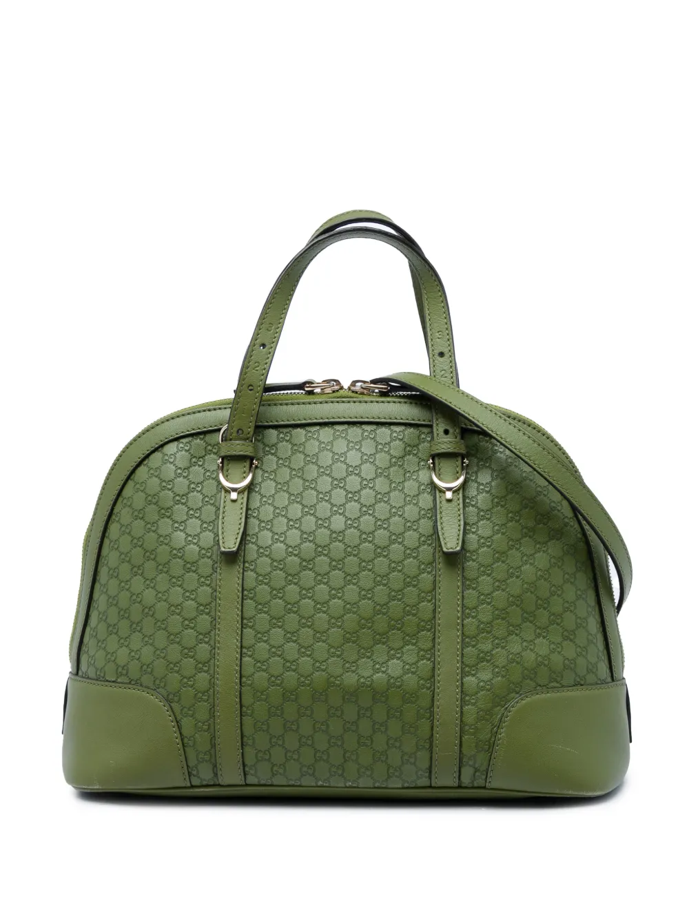 Gucci Pre-Owned Borsa a tracolla Nice Dome Microguccissima piccola 2016-2026 - Verde