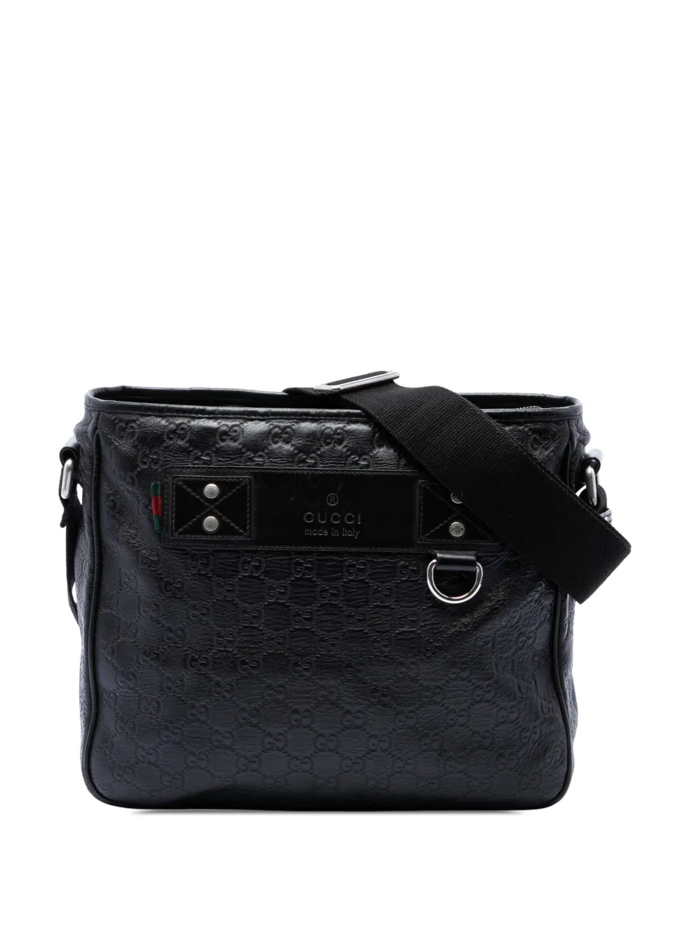 Gucci Pre-Owned 2016-2026 Guccissima Web crossbody bag - Nero