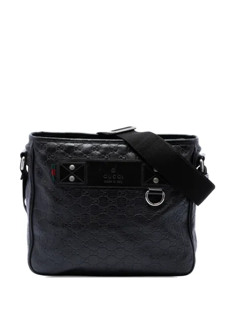 Gucci Pre-Owned bolsa crossbody Guccissima con detalle Web 2016-2026