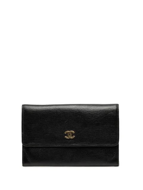 CHANEL Pre-Owned étui pour passeport en cuir de veau CC (2000-2002)