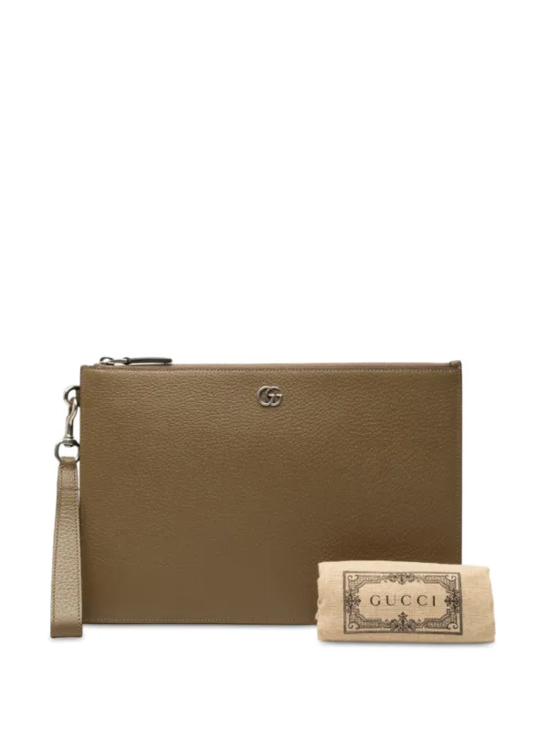 GUCCI GGマーモント クラッチバッグ Gucci Pre-Owned 2000-2015 GGマーモント カーフスキン クラッチバッグ