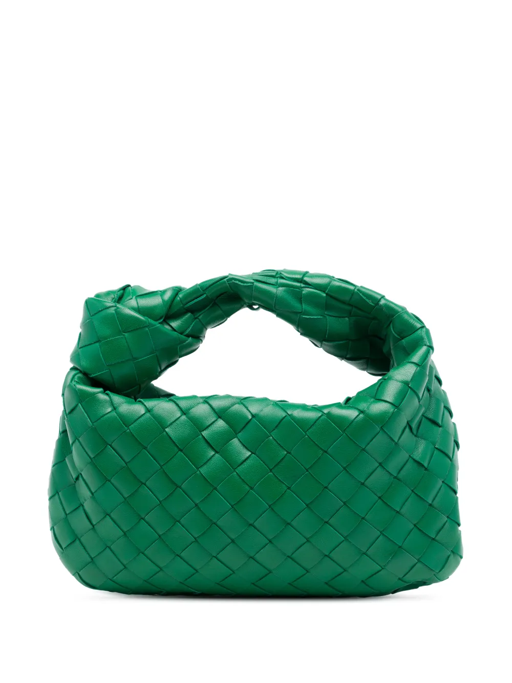 Bottega Veneta Pre-Owned Borsa passepartout Jodie mini in nappa con design Intrecciato 2012-2026 - Verde