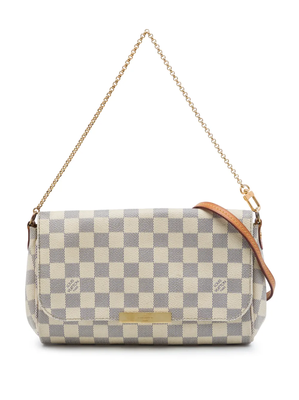 Louis Vuitton Pre-Owned 2014 Damier Azur Favorite MM satchel - Weiß