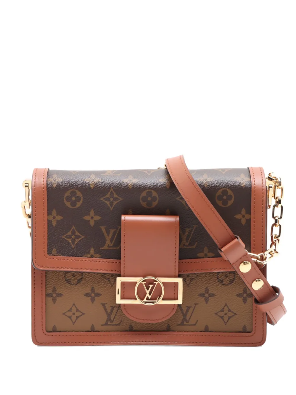 Louis Vuitton Pre-Owned 2021-2026 Monogram Reverse Dauphine MM satchel - Braun