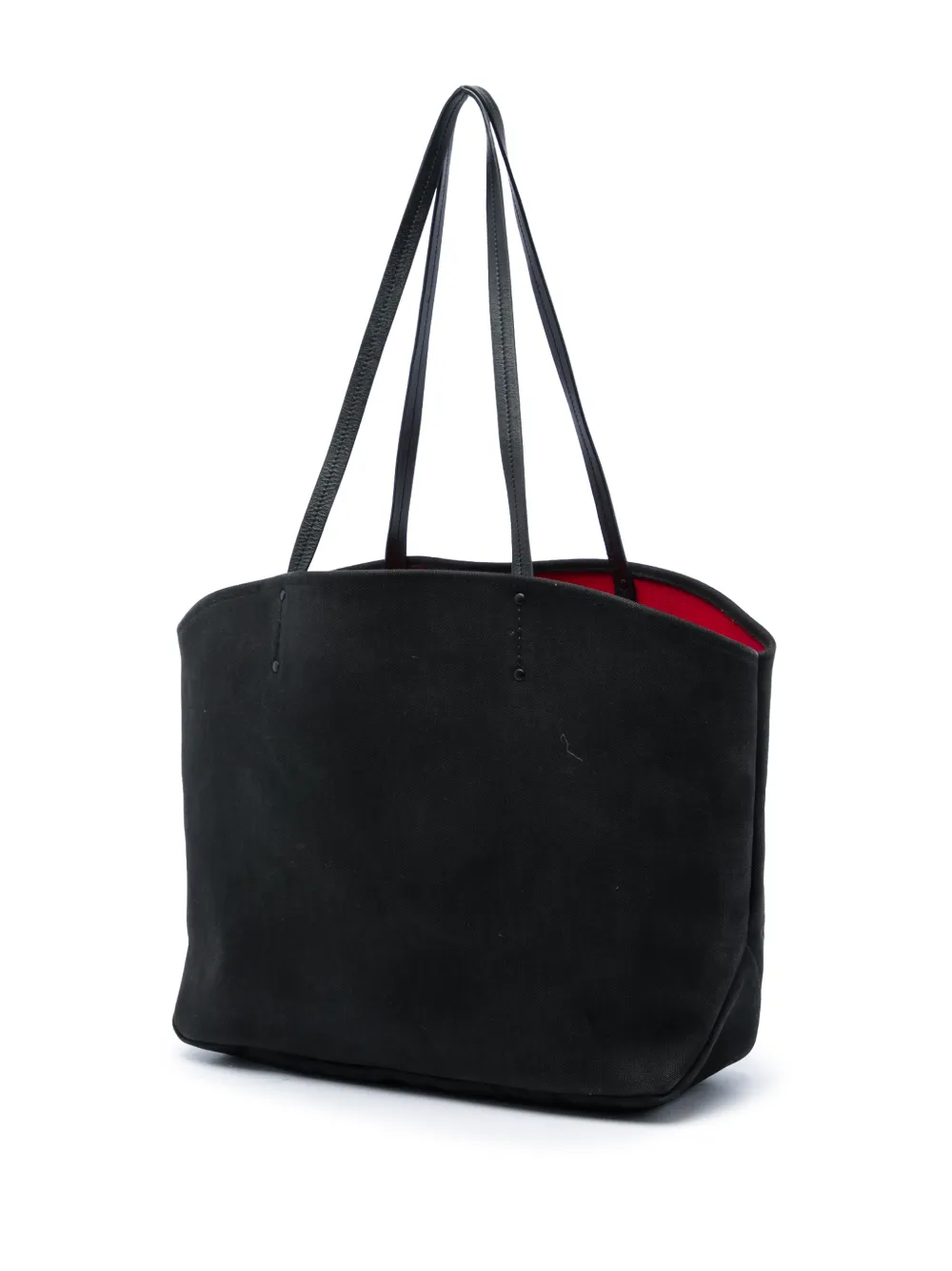 Prada Pre-Owned 2010-2026 Canapa canvas shopper met dinosaurus-print Zwart