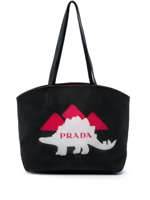 Prada Pre-Owned cabas Canapa en toile à imprimé dinosaure (2010-2026)