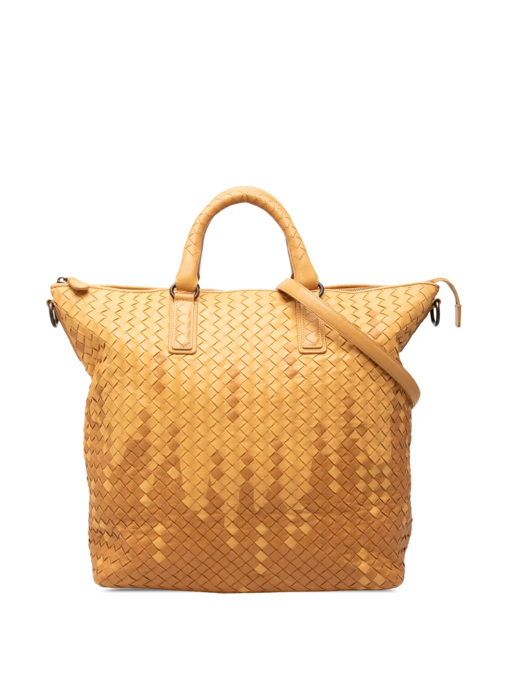 Bottega Veneta Pre-Owned 2008 Bicolor Nappa Intrecciato Convertible Tote satchel - Marrone