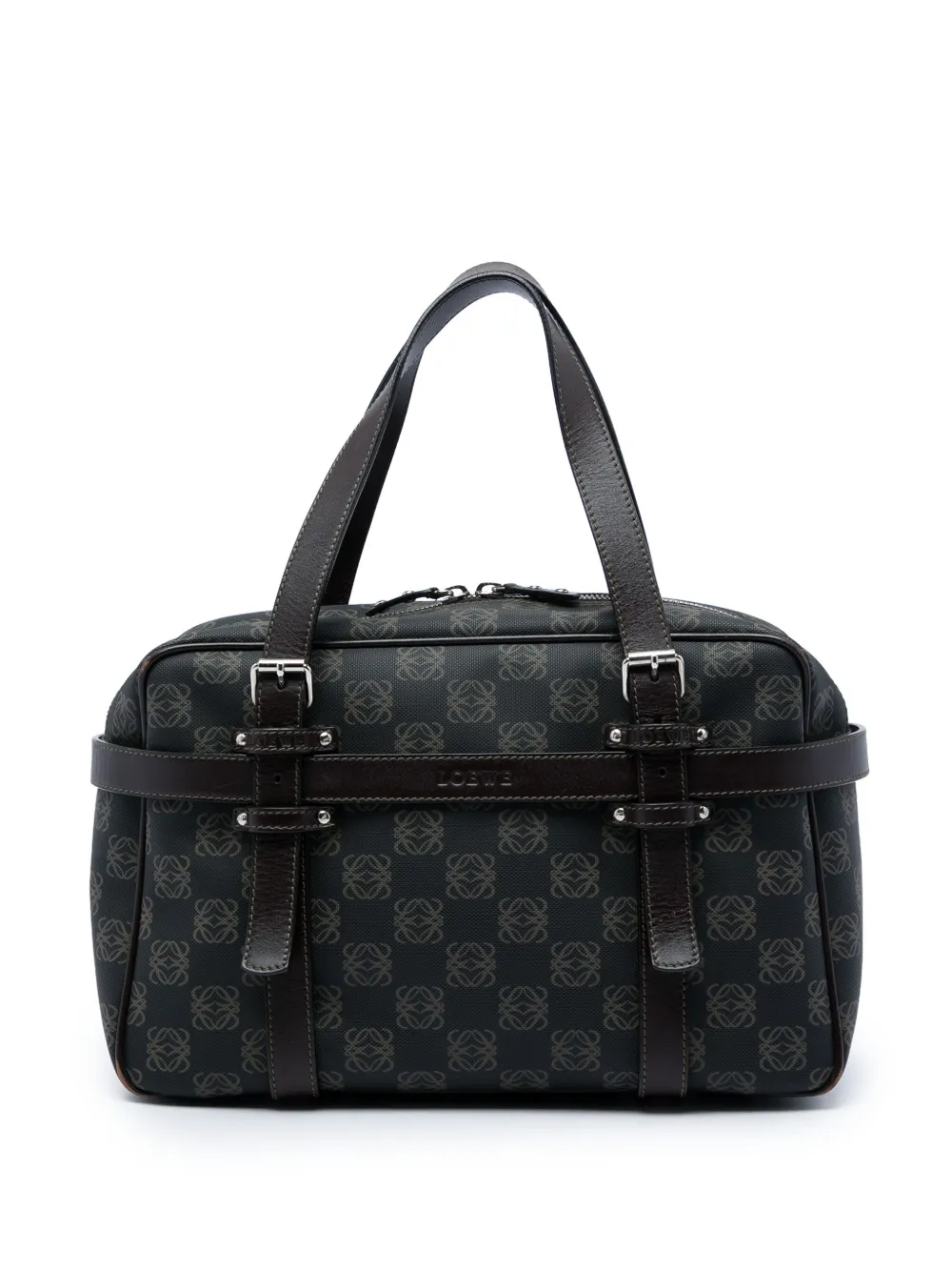 Loewe Pre-Owned 2006 Anagram Coated Canvas handbag - Braun