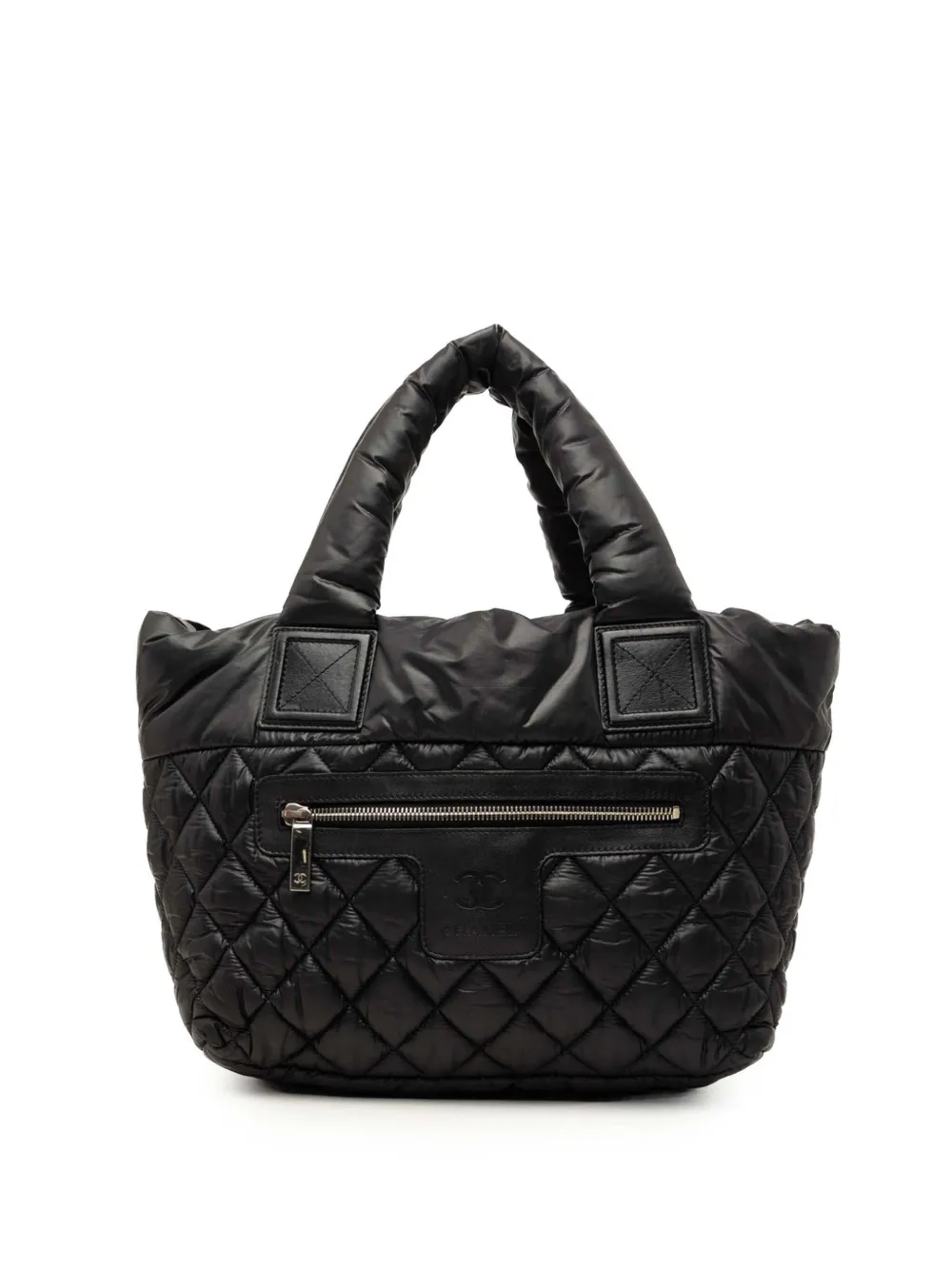 CHANEL Pre-Owned 2010-2011 Small Quilted Nylon Coco Cocoon tote bag - Schwarz