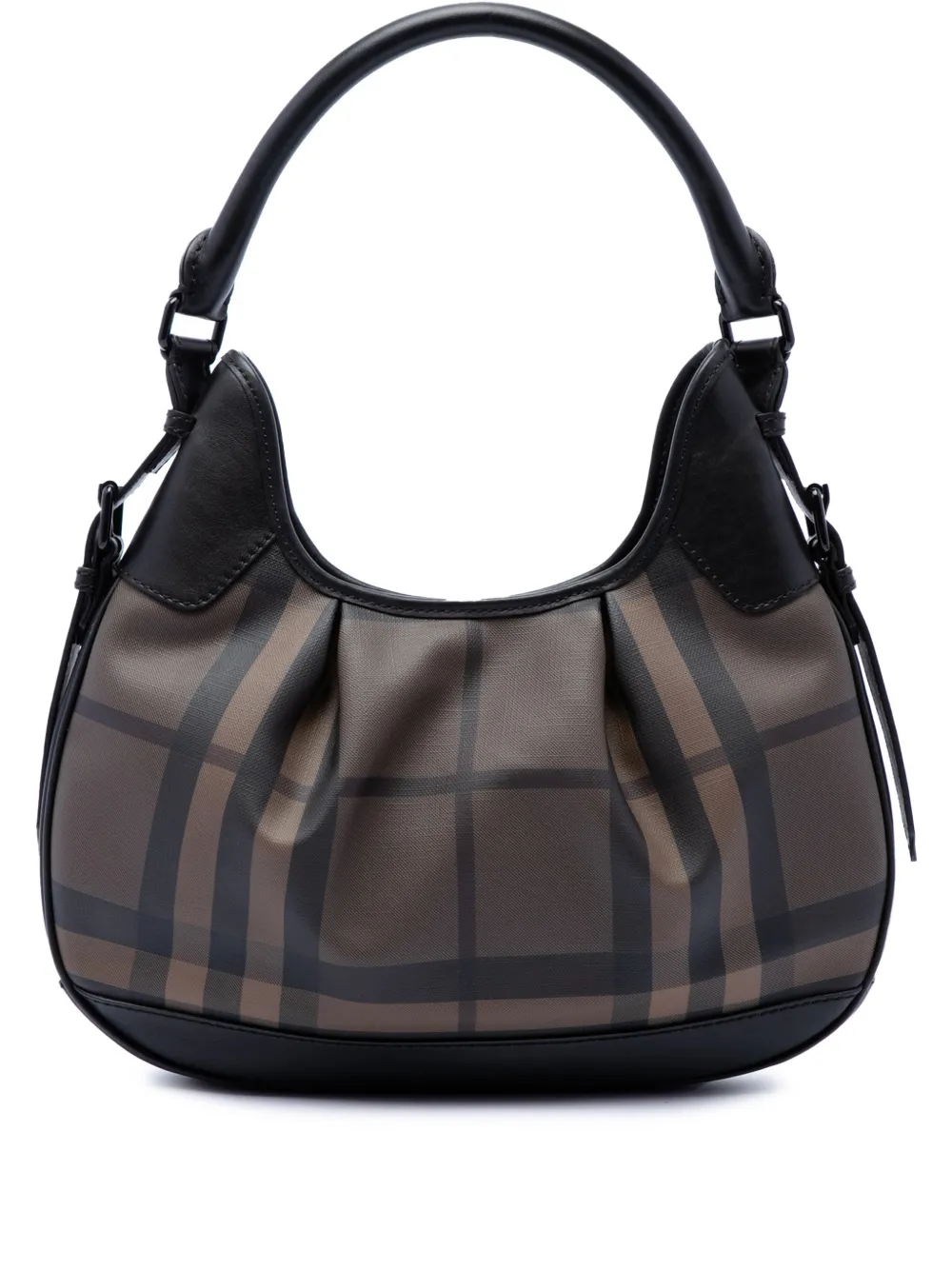Burberry Pre-Owned 2000-2017 Smoke Check Brooklyn Beuteltaschew aus beschichtetem Canvas - Braun