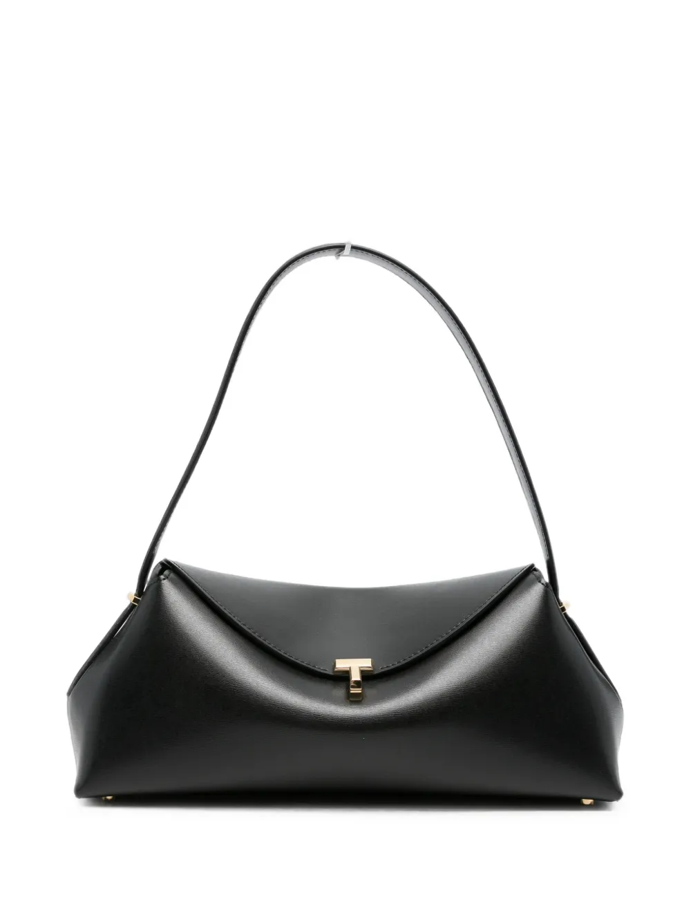 TOTEME T-lock leather tote bag - Nero