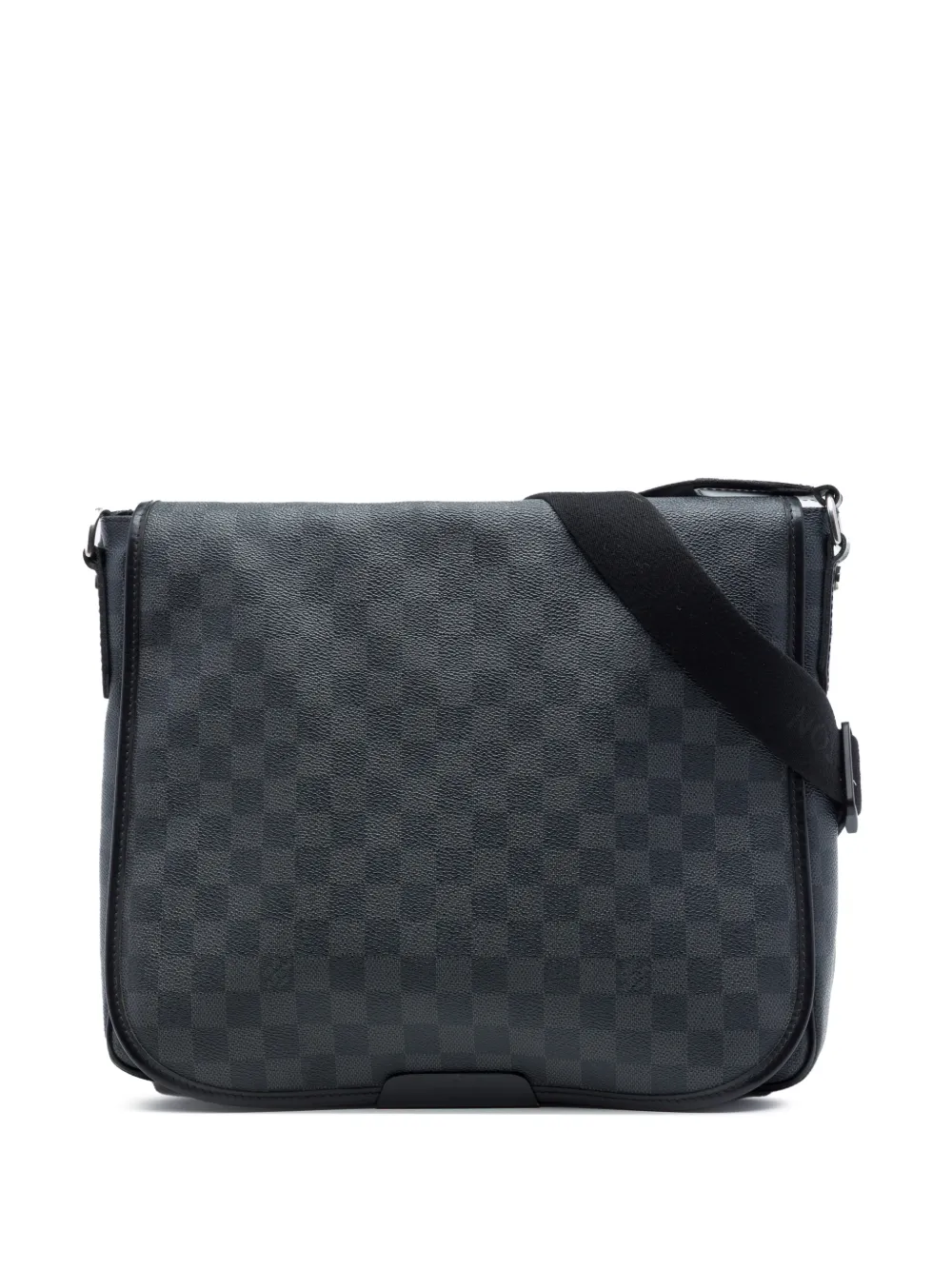 Louis Vuitton Pre-Owned Borsa a tracolla Daniel MM in tela Damier Graphite 2012 - Nero